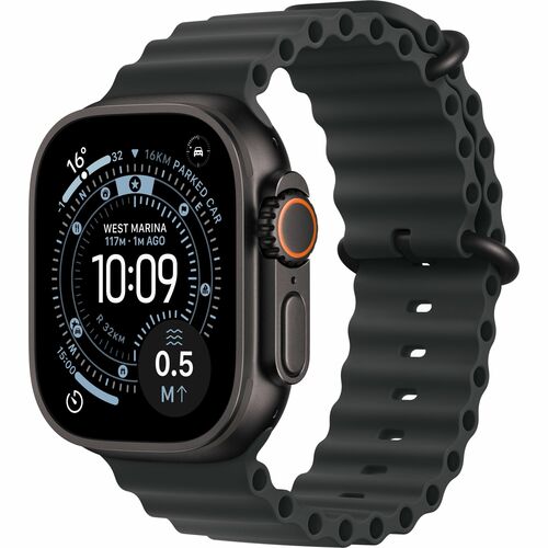 Apple Watch Ultra 3 Smart Watch - 4.90 cm (1.93") Case Height - 4.40 cm (1.73") Case Width - Black Case Color - Black Band