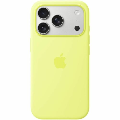 Apple Case for Apple iPhone 17 Pro Smartphone - Neon Yellow - Soft-touch, Silky - Scratch Resistant, Drop Resistant - Sili