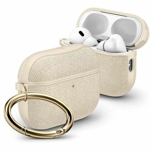 Spigen Urban Fit Carrying Case Apple AirPods Pro - Dune Beige - Scratch Resistant, Scratch Resistant Interior - Polycarbon
