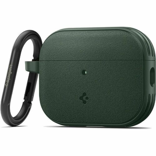 Spigen Vault Carrying Case Apple AirPods Pro 3 - Midnight Green - Drop Resistant, Anti-slip - Polycarbonate, Thermoplastic
