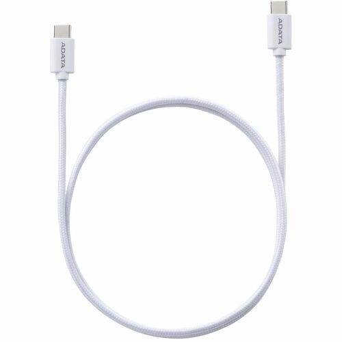 Adata CACC-200PN-WH 2m USB-C Cable de transferencia de datos - Cable for Portátil, iPhone, Smartphone, Tableta, consola de