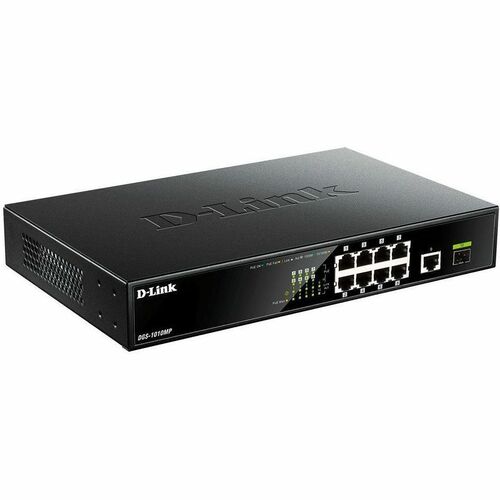 D-Link DGS-1010MP 8 Anschlüsse Ethernet-Switch - Gigabit-Ethernet, Fast Ethernet, Ethernet - 10/100/1000Base-T, 100/1000Ba