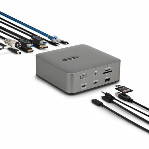 StarTech.com Thunderbolt 5, Thunderbolt 4, USB4 Docking Station for Desktop PC, Notebook, Mobile Device - Charging Capabil