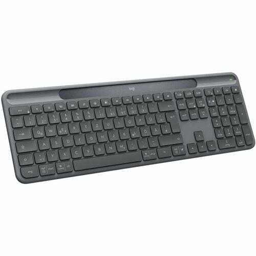Logitech Signature Slim Solar+ K980 Keyboard - Full-size - Wireless Connectivity - USB Type C Interface - US International