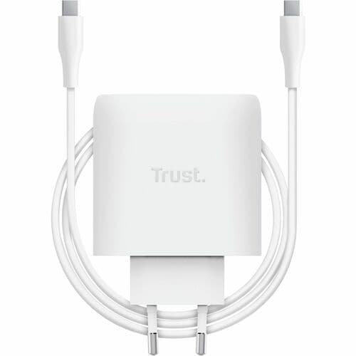 Adaptateur secteur Trust Maxo - 65 W - Adaptateur universel - 1 USB Type-C - Pour Smartphone, Ordinateur Portable, Tablett