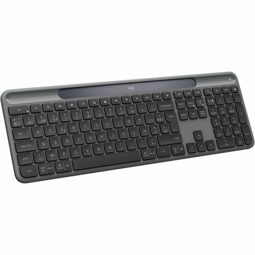 Logitech Signature Slim Solar+ K980 Keyboard - Full-size - Wireless Connectivity - USB Type A, USB Type C Interface - Belg