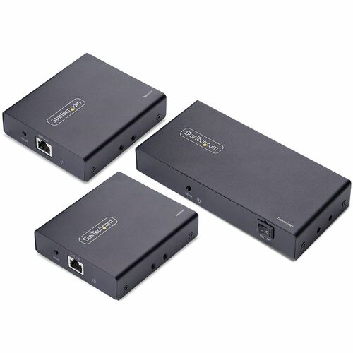 StarTech.com HDMI Extender - Black - 4 x Network (RJ-45) - 4 x HDMI - 70 m Operating Distance