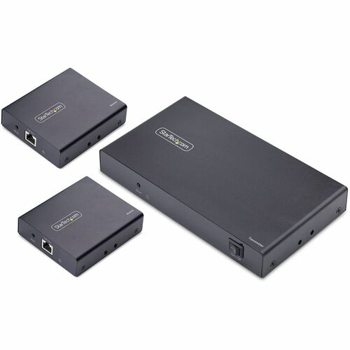 StarTech.com HDMI Extender - Black - 6 x Network (RJ-45) - 4 x HDMI - 70 m Operating Distance