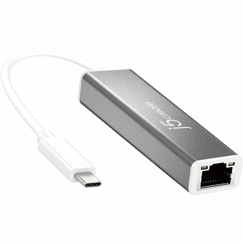 j5create JCE133G Gigabit Ethernet Adapter for MacBook, Ultrabook - 10/100/1000Base-T - Portable - USB 3.1 (Gen 1) Type C -