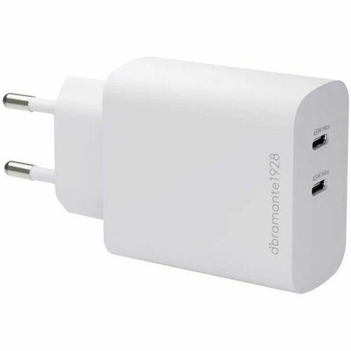 dbramante1928 ApS RE-CHARGE 45 W AC Adapter - 2 USB Type-C - For USB Type C Device - Europe - White