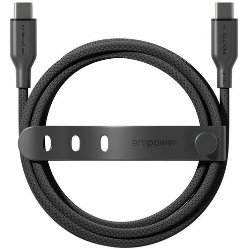 PanzerGlass empower™ by ® Racing 240W USB-C to USB-C Cable | USB 2.0 | 2M | Space Black. Product colour: Black