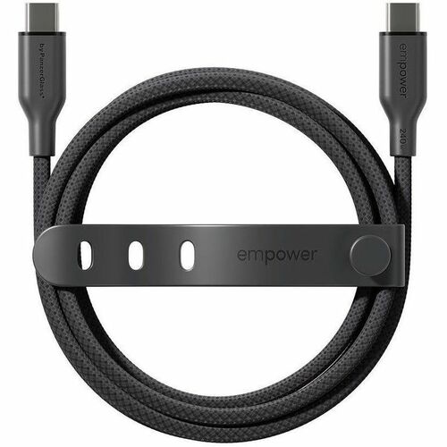 PanzerGlass empower™ by ® Racing 240W USB-C to USB-C Cable | USB 2.0 | 1.2M | Space Black. Product colour: Black