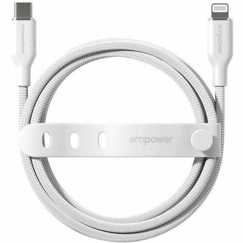 PanzerGlass empower™ by ® Racing 60W USB-C to Lightning Cable | USB 2.0 | 1.2M | Silver White. Product colour: White