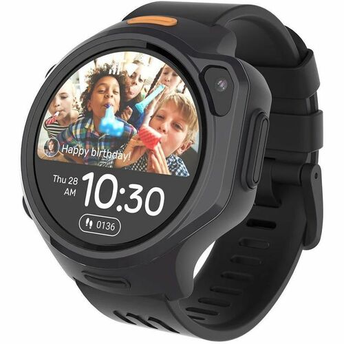 myFirst Fone R2 Smart Watch - Round - Children - G-sensor, Heart Rate Monitor, Temperature Sensor - Camera, Video Call, Vi