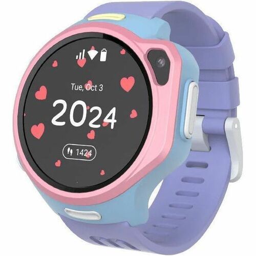 myFirst Fone R2 Smart Watch - Round - Children - G-sensor, Heart Rate Monitor, Temperature Sensor - Camera, Video Call, Vi