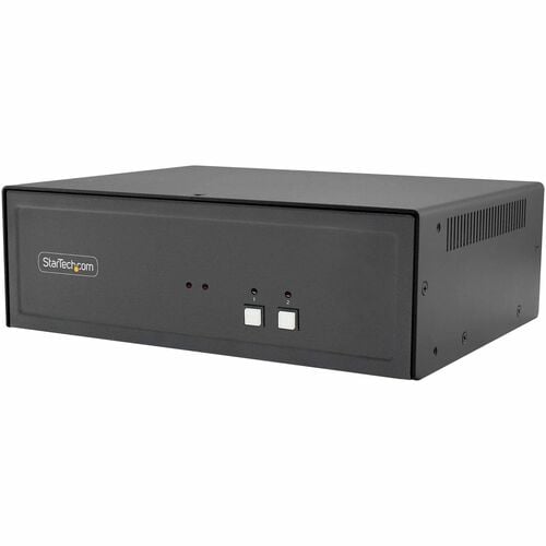 StarTech Secure 2-Port KVM Switch, DisplayPort, 4K 60Hz, NIAP 4.0 Desktop KVM, CAC, Metal Housing, Made in the USA - Secur