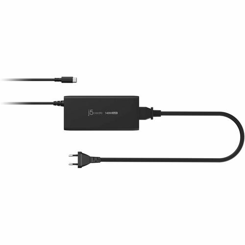 j5create JUP17140-EN 140 W Adaptador de carregador - Adaptador universal - 1 USB Tipo C - para Notebook, Tablet, Telefone,