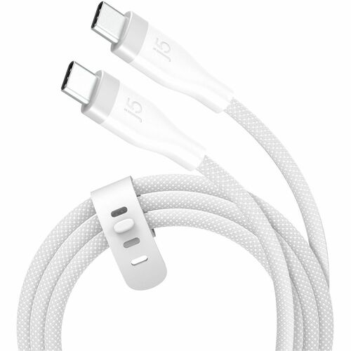 j5create JUCX18L18W-N 1,80 m USB-C Cabo de transferência de dados - 1 - Cable for Smartphone, Notebook, Tablet, Power Bank