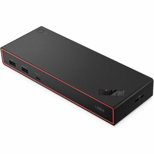 Lenovo ThinkPad USB4 Docking Station für Notebook, Monitor - Ladefunktion - Schwarz - 4 Unterstützte Displays - 4K @ 60Hz,