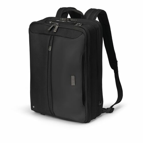 Dicota Top Traveller Dual FIVE Carrying Case (Briefcase) for 32.8 cm (12.9") to 40.6 cm (16") Notebook - Black - RFID Resi