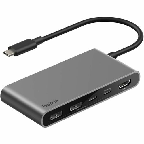 Belkin Connect USB Type C Docking Station for Notebook, Workstation - Charging Capability - Space Gray - Portable - 4K @ 6