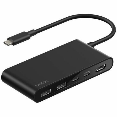 Belkin Connect USB Type C Docking Station for Notebook, Workstation - Charging Capability - Black - Portable - 4K @ 60Hz -