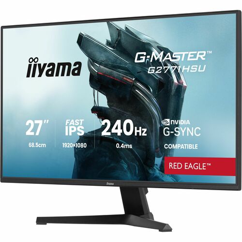 Moniteur de jeu LCD iiyama G-MASTER Red Eagle G2771HS-B1 27" Class Full HD - 16:9 - Noir mat - 68,6 cm (27") Viewable - Fa