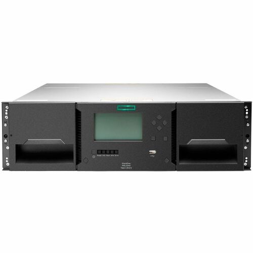 HPE Storage Tape Library40 x Cartridge Slot - LTO-9 - 3U - Rack-mountable - 45 TB (Compressed)300 MB/s (Compressed) - Fibr