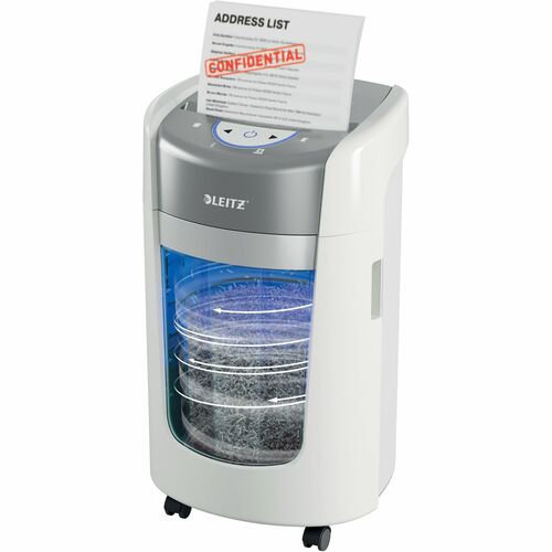 ACCO IQ OptiMax 225 Paper Shredder - Continuous Shredder - Micro Cut - 6 Per Pass - for shredding Paper Clip, Staples, Pap