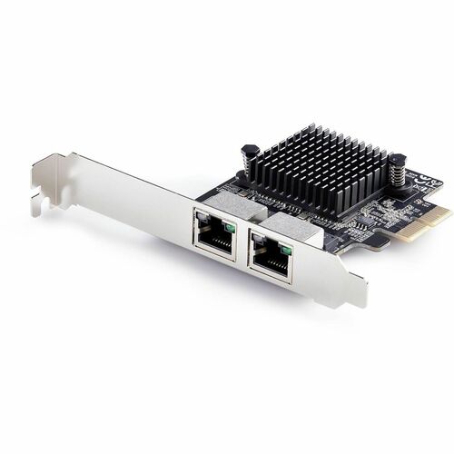 StarTech.com 5Gigabit Ethernet Card for Desktop, Server - Black - TAA Compliant - PCI Express - Full-Height Low-Profile Br