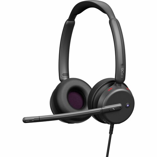 EPOS IMPACT Wired Over-the-head, On-ear Stereo Headset - Black - Microsoft Teams Certification - Binaural - Supra-aural - 