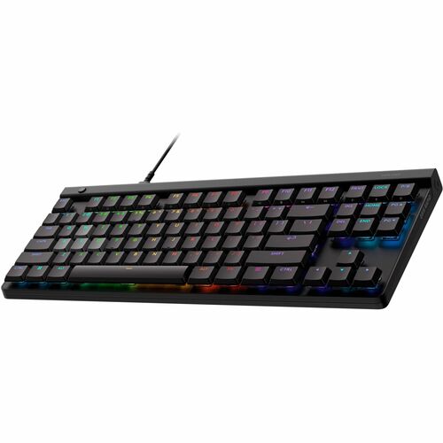 Logitech G G515 RAPID TKL 游戏键盘 - 无数字小键盘 - 电缆 连接 - A 型 USB 接口 - RGB LED - 英文（美国） - QWERTY 布局 - 黑 - 磁力 按键开关 - Windows 10, Wi