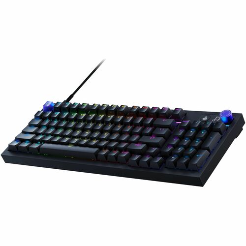 Logitech G G316 X 8K 游戏键盘 - 袖珍的 - 电缆 连接 - USB 3.0 A 型 接口 - RGB LED - 黑 - 线性机械 按键开关 - 98 Key(s) - Windows 10, Mac OS X 12.0