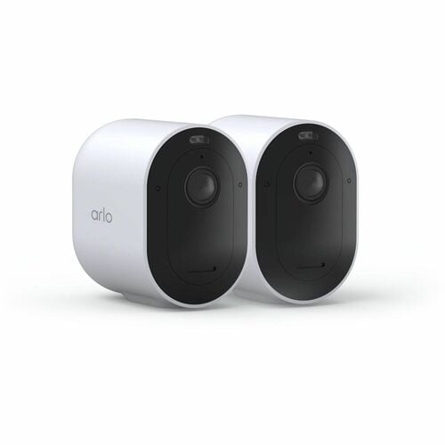 Arlo Pro Outdoor 2K Network Camera - Colour - 2 - White - Infrared/Color Night Vision - 2560 x 1440 - Wi-Fi - USB - Wall M