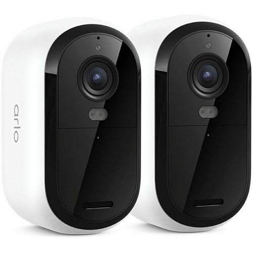 Arlo Essential 4 Megapixel Outdoor 2K Network Camera - Colour - 2 - White - Infrared/Color Night Vision - 2560 x 1440 - Wi