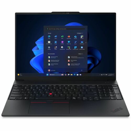 Lenovo ThinkPad E16 Gen 3 21SR004JHV 40.6 cm (16") Notebook - WUXGA - 60 Hz - Intel Core Ultra 5 225U - 8 GB - 256 GB SSD 