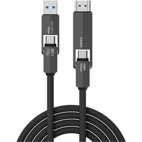 4smarts ComboCord 1,50 m USB-C/USB-A/HDMI AV-/Datenkabel - 1 - Cable for Notebook, Tablet, Smartphone, Monitor, Docking St