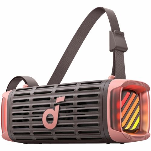 soundcore Portable Bluetooth Speaker System - 50 W RMS - Desert Rose Brown - Battery Rechargeable