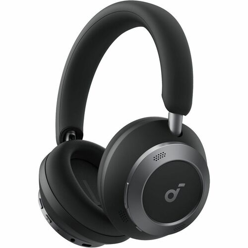 soundcore Space One Pro Wired/Wireless Over-the-head, Over-the-ear Stereo Headset - Jet Black - Binaural - Circumaural - B