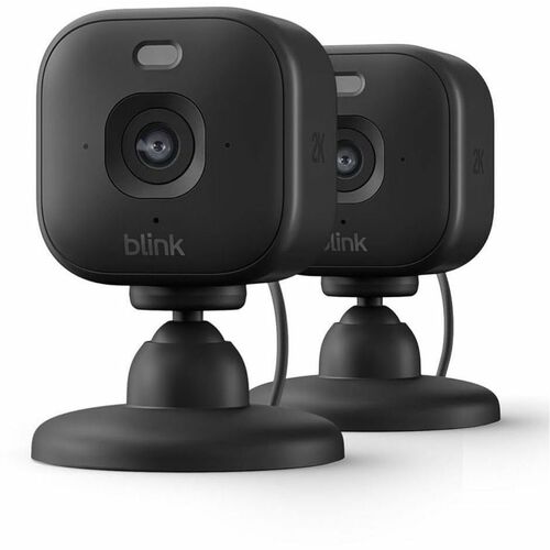 Blink Mini Indoor/Outdoor 2K Network Camera - Colour - 2 - Black - Colour Night Vision - 2560 x 1440 - 4x Optical - Alexa 