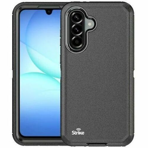Strike Rugged Case for Samsung Galaxy A17 (Black) - For Samsung Galaxy A17 Smartphone - Textured - Black - Textured, Rubbe