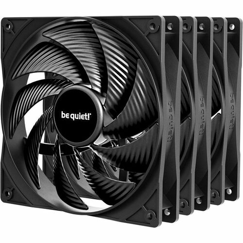 be quiet! Pure Wings 3 3 Pack Cooling Fan - Multimedia System, PC, Radiator - 140 mm Maximum Fan Diameter - 3 x Fan(s) - 1