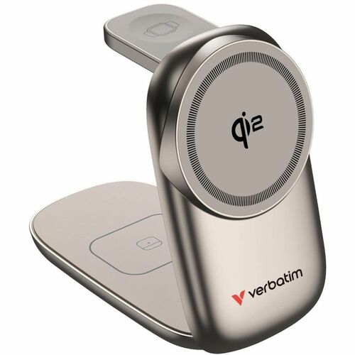 Verbatim Induction Charger - For Smartphone, Smartwatch, Earbud, AirPod - 3 A - 9 V DC Output - Input connectors: USB - Ma