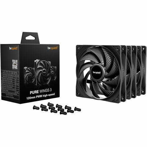 be quiet! Pure Wings 3 3 Pack Kühllüfter - Multimedia-System, PC, Kühler - 120 mm Maximum Fan Diameter - 3 x Fan(s) - 101,