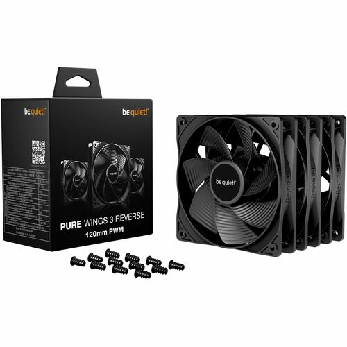 PURE WINGS3 120MM PWM REVERSE3X 4-PIN PWM BLACK