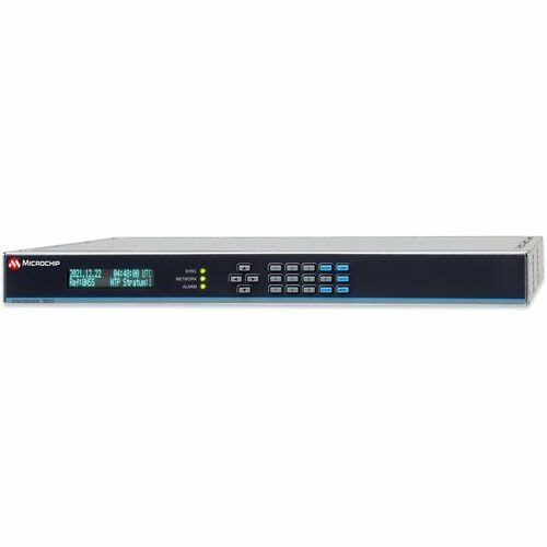 Microchip SyncServer S600 Network Time Server - SyncServer S600 with OCXO Oscillator, 10 GbE upgrade, Dual-corded, dual AC