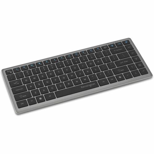 Kensington KB435 EQ Rechargeable Multi-Device Compact Keyboard - Wireless Connectivity - Bluetooth/RF - Compact - 5.4 - 32