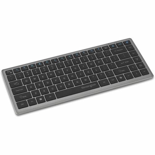 Kensington KB435 EQ Rechargeable Multi-Device Compact Keyboard - Wireless Connectivity - Bluetooth/RF - Compact - 5.4 - 32