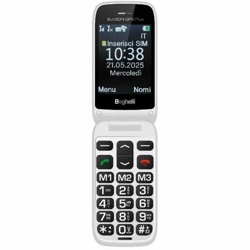 Telefono di funzione Beghelli Salvalavita SLV30-GPS Plus - 2G - 7,1 cm (2,8") - Flip - SIM-free - Rear Camera: 1,3 Megapix