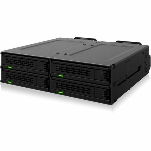Icy Dock ExpressCage MB324V4P-B Drive Enclosure for 5.25" U.2, U.3, PCI Express NVMe 4.0 - SFF-8654 SlimSAS Host Interface